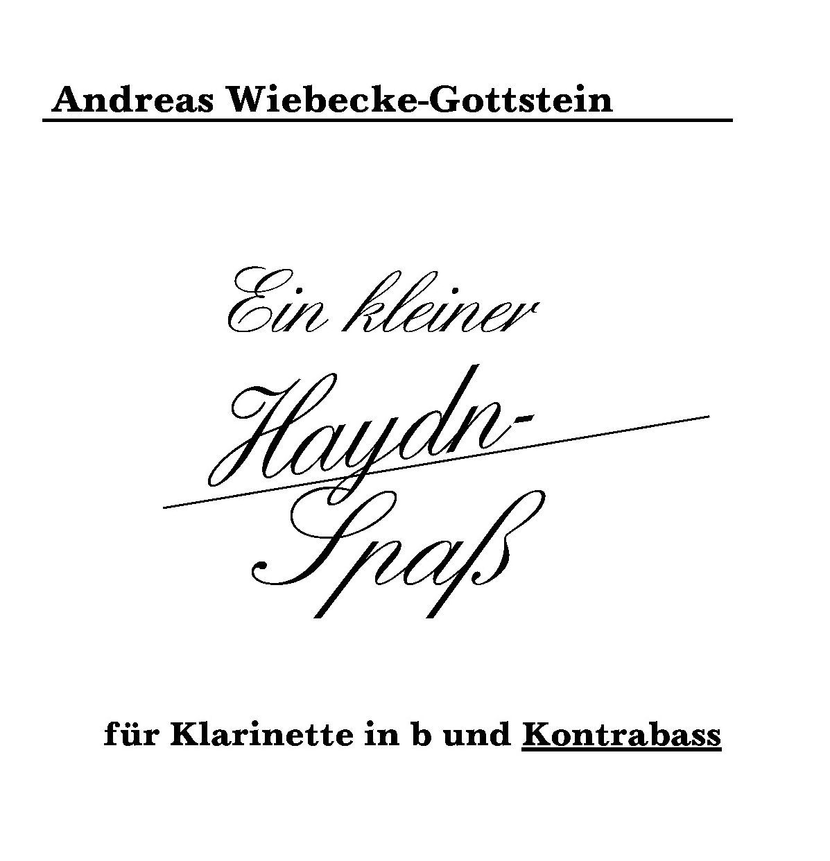 A. Wiebecke-Gottstein: „Ein kleiner Haydn-Spaß“