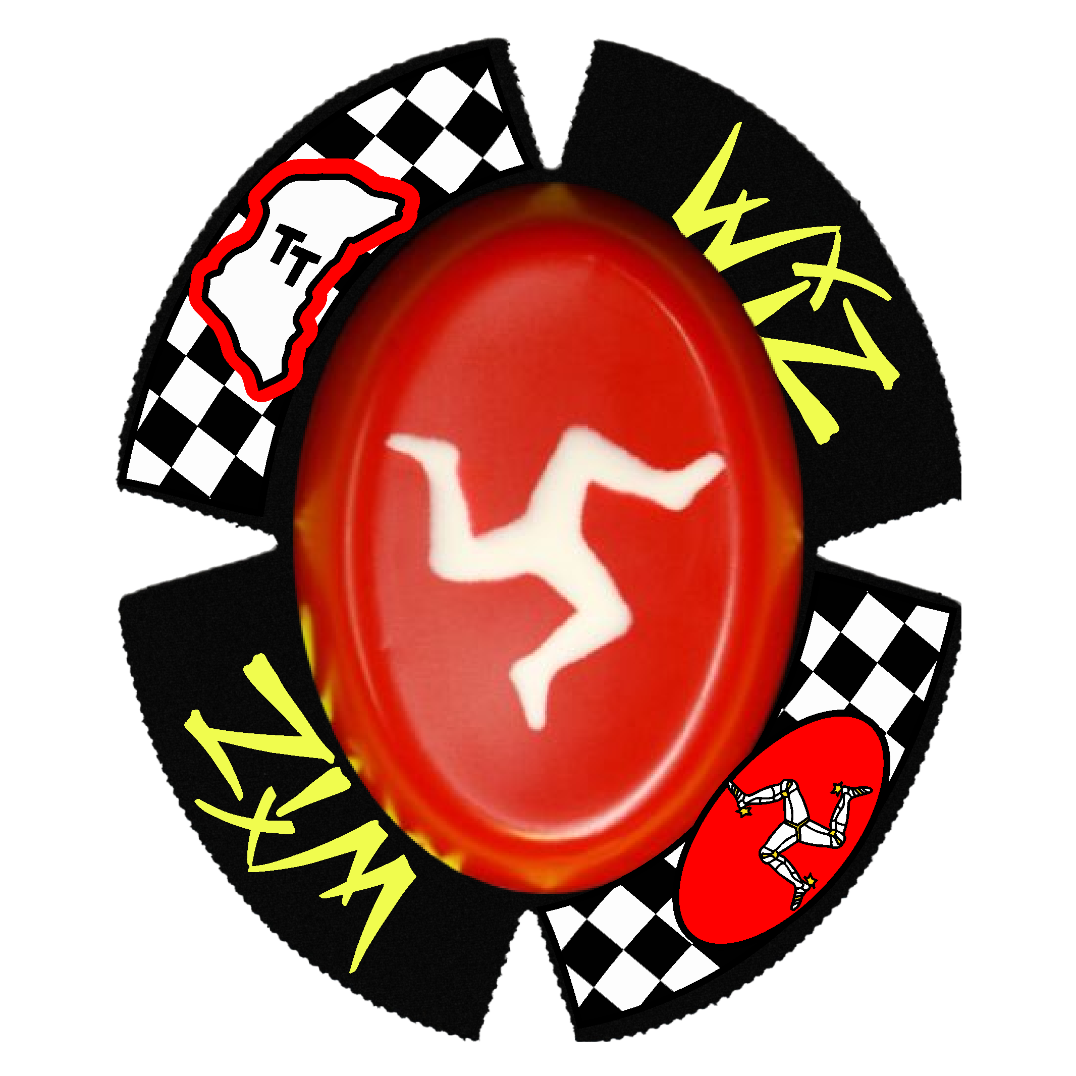 WIZ FLAG KNEE SLIDERS LEATHERS PUCKS MOTOGP BSB WSB ISLE OF MAN IOM TT RACES RACERS RACING KNEEDOWN APLINESTARS DAINESE HRC