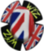 WIZ FLAG KNEE SLIDERS LEATHERS PUCKS MOTOGP BSB WSB ISLE OF MAN IOM TT RACES RACERS RACING KNEEDOWN APLINESTARS DAINESE HRC