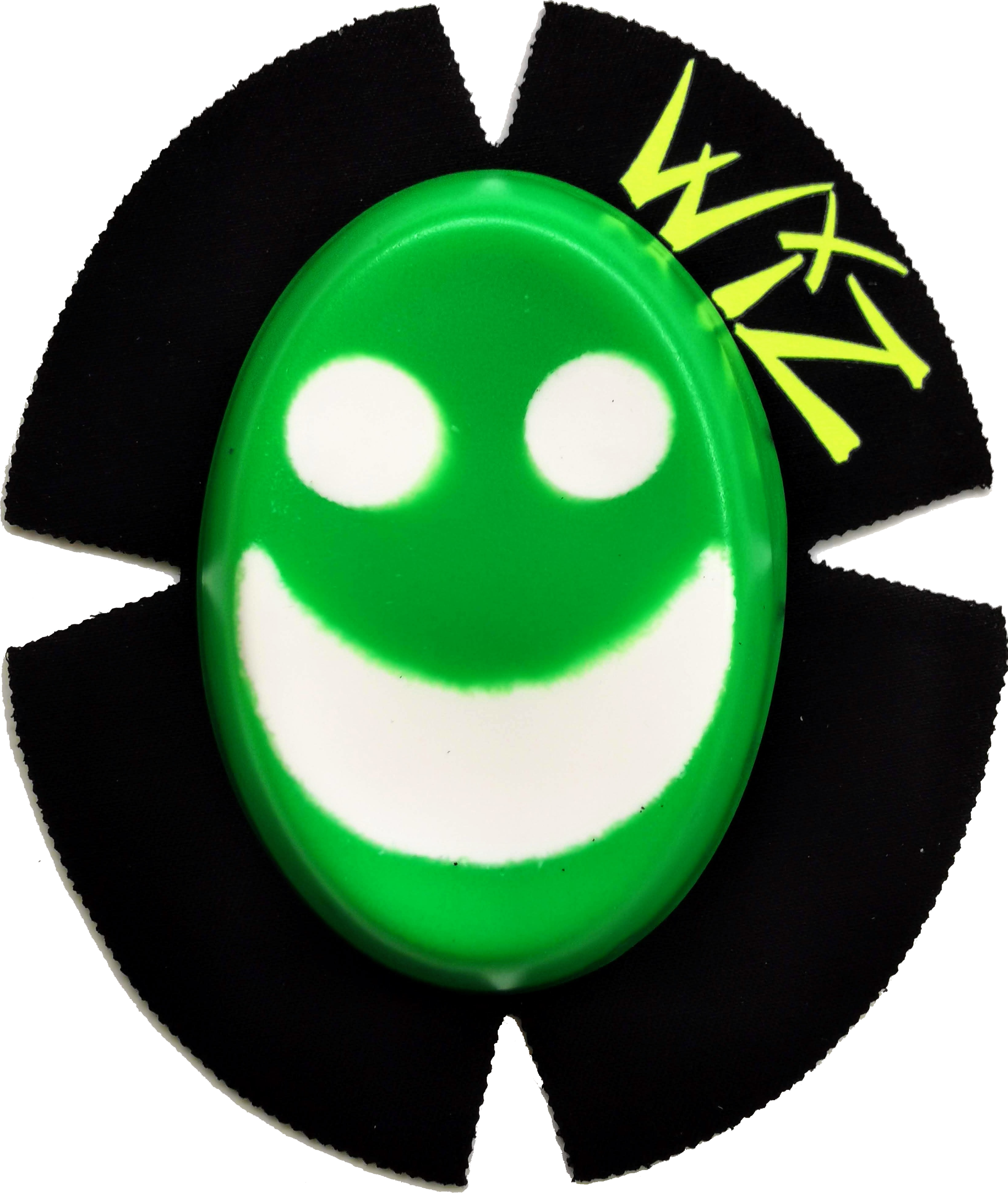 WIZ SMILEY KNEE SLIDERS LEATHERS LEATHER SLIDERS PUCKS KNEEPUCKS MOTOGP BSB WSB ISLE OF MAN IOM TT RACES RACERS RACING SPARKY