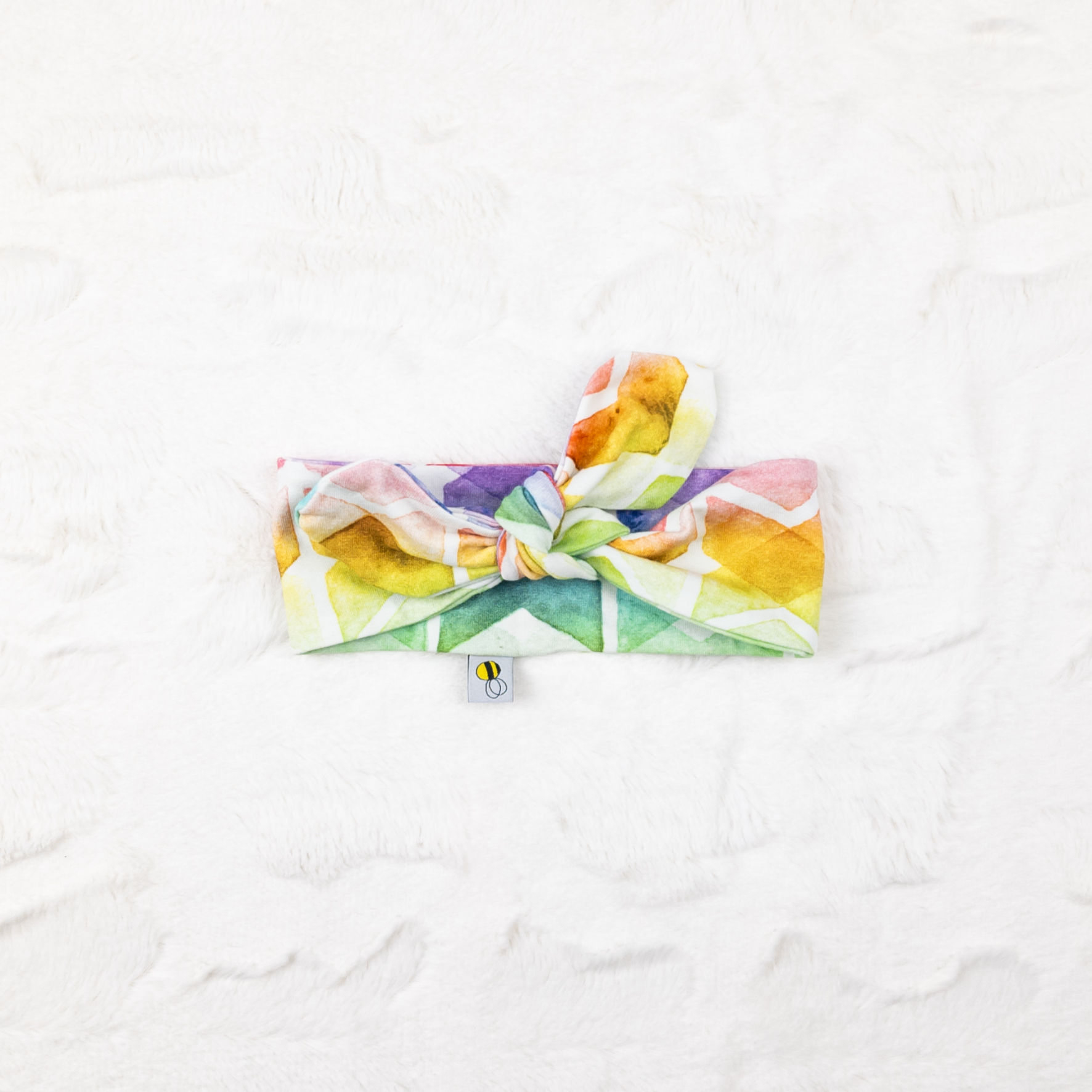 0-6mēneši Varavīksnes krāsu matu lenta