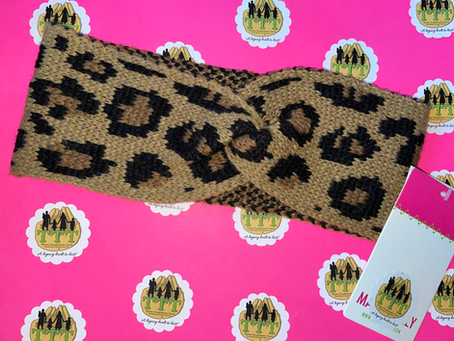 Leopard Knotted Headwrap 4sale