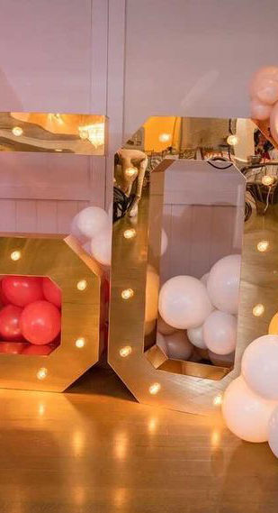 $300 - 5ft Gold Marquee Number Sets (any 2)