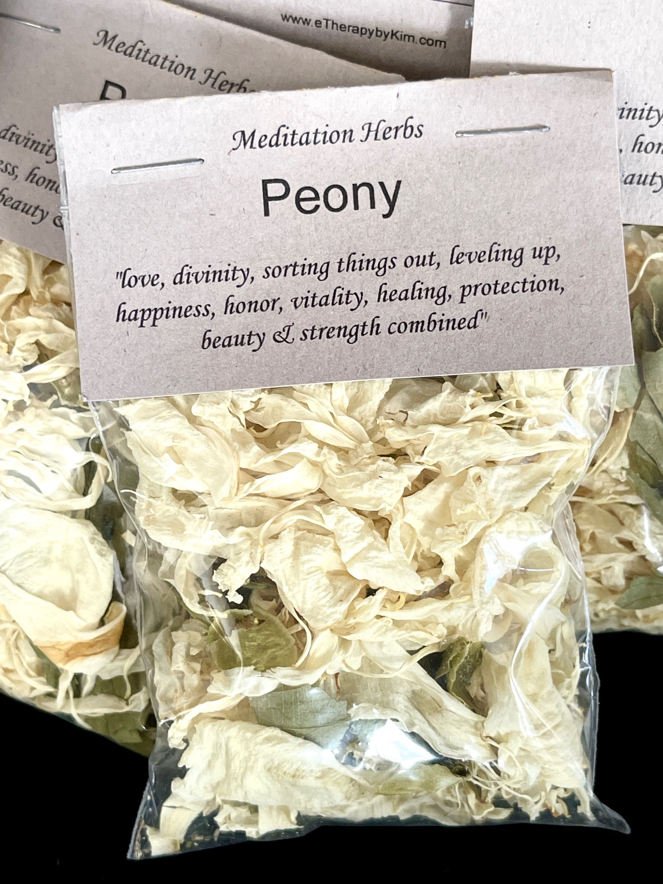 Dried Herbs & Flowers - Peony | White