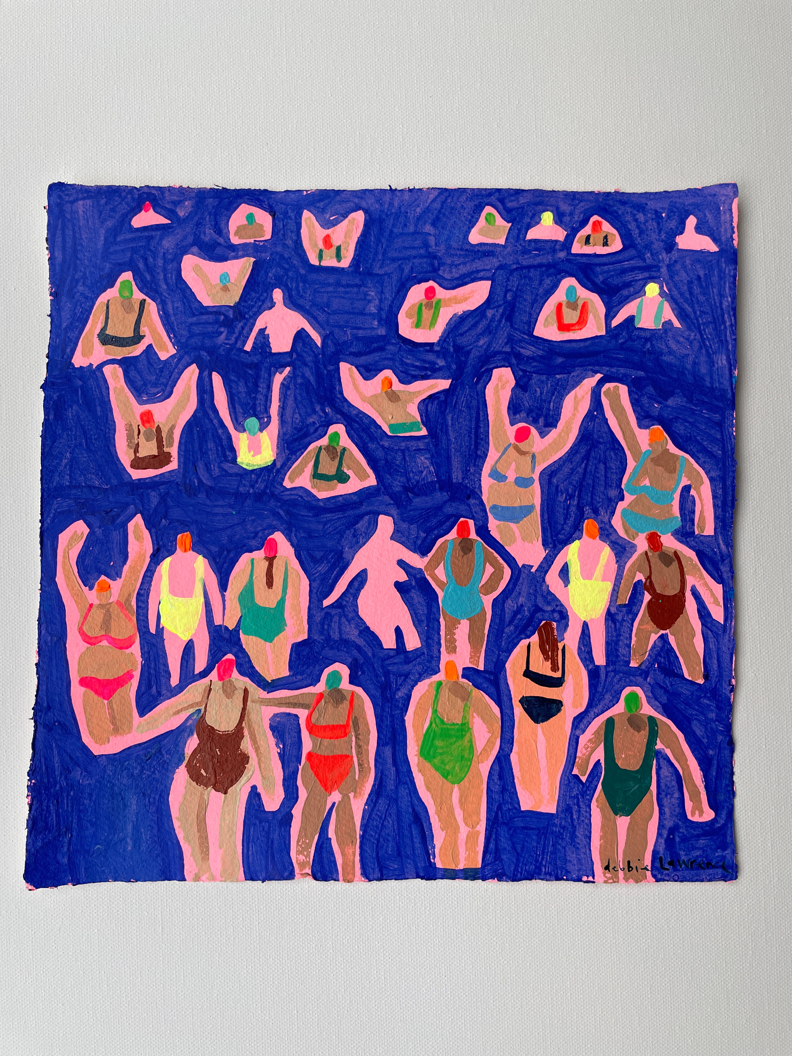 Cobalt blue swimmers