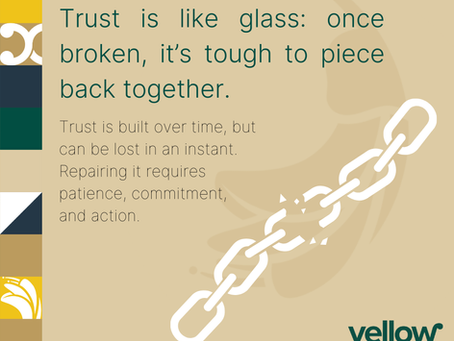 When trust breaks - eveything falls.
