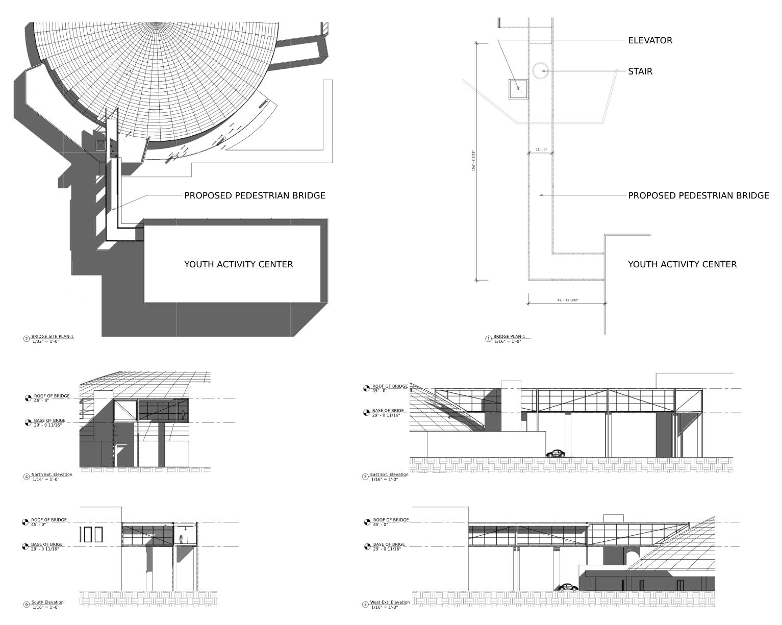 PEDESTRIAN BRIDGE TO YAC