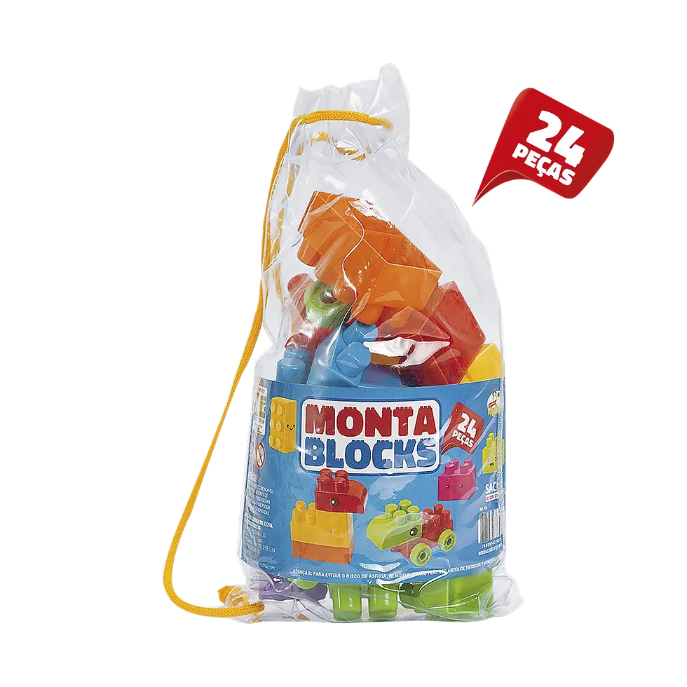 Miniatura: Monta Blocks 24 Peças | Sacola