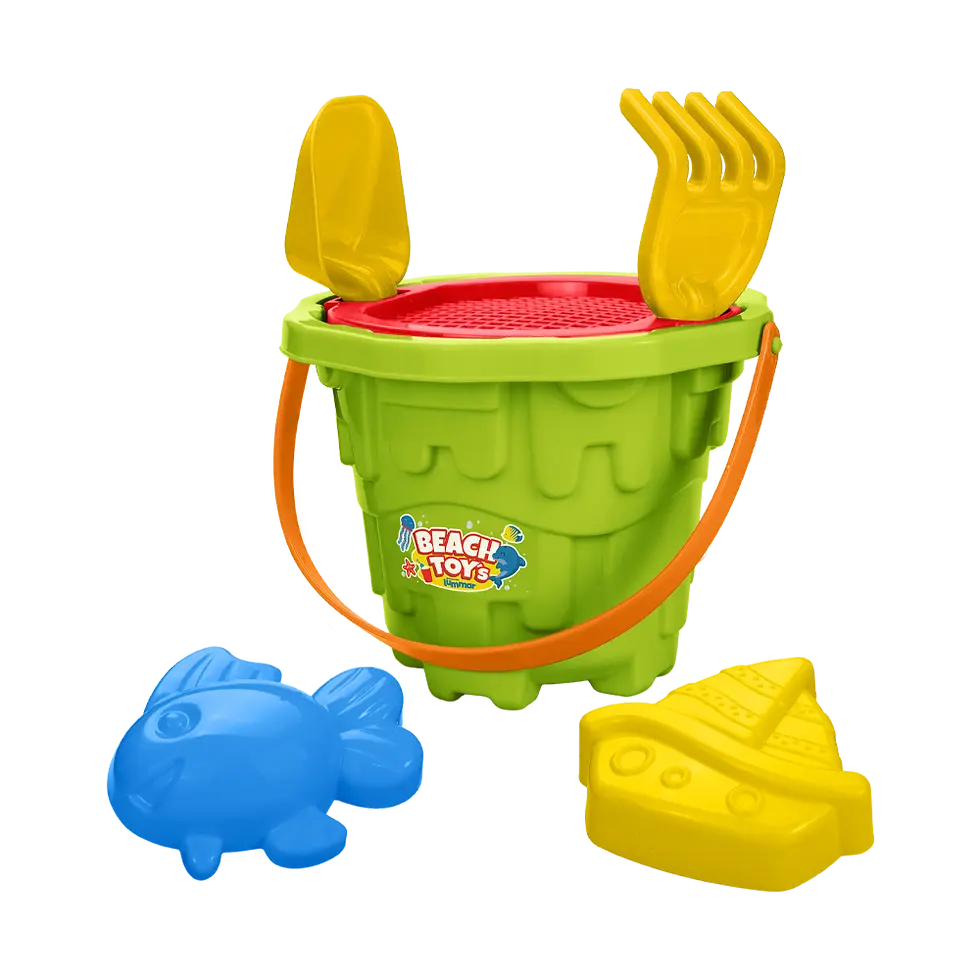 Miniatura: Balde de Praia Castelinho Redondo Mini | 6 peças