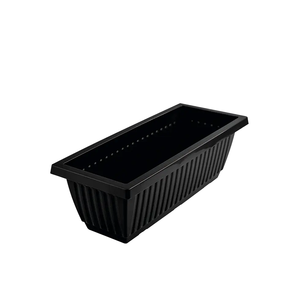 Floreira Retangular Preta nº 33 - 2,7L