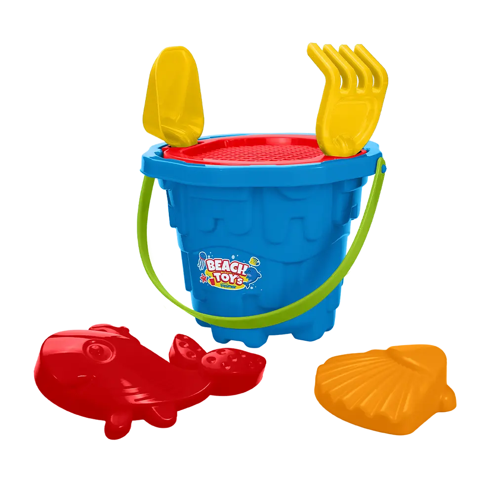 Miniatura: Balde de Praia Castelinho Redondo Mini | 6 peças