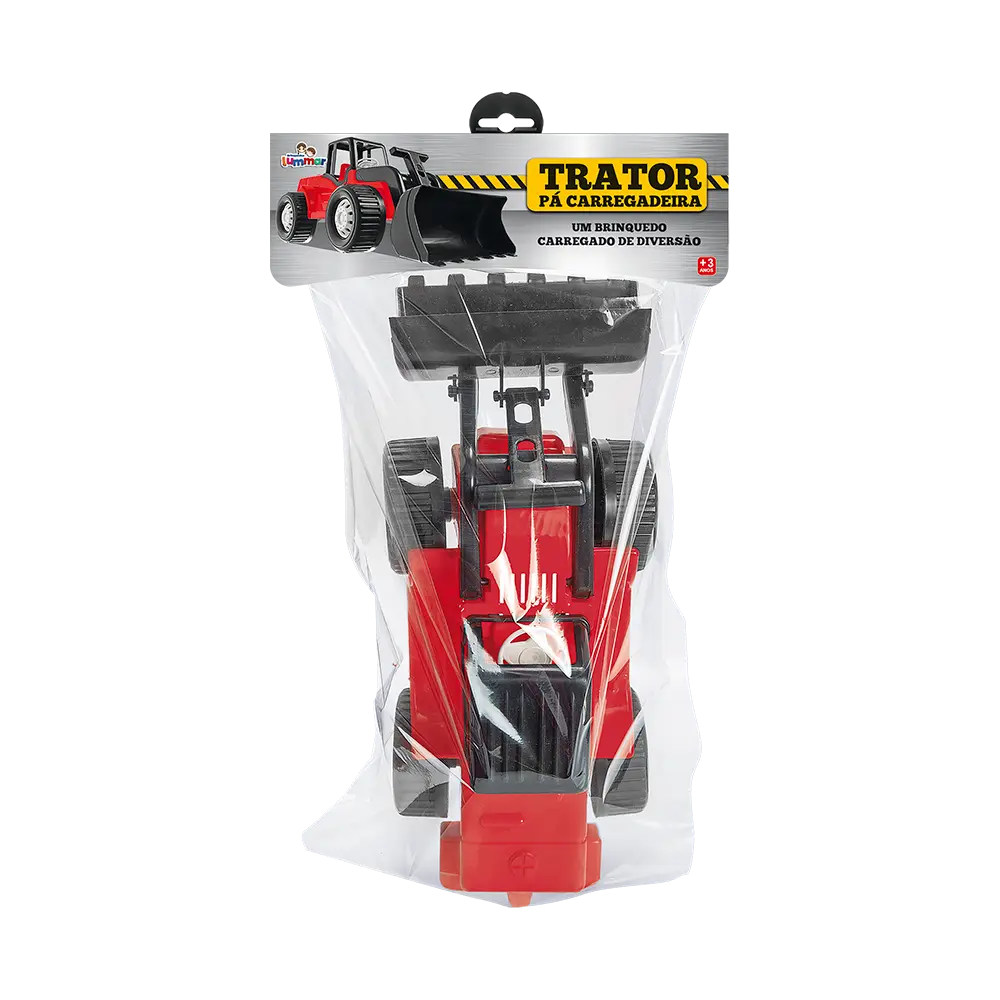 Trator Pá Carregadeira Colorido | Solapa