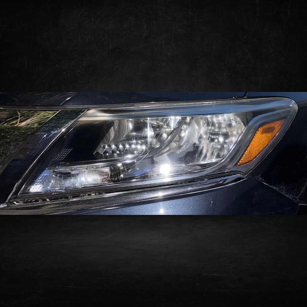 clear car headlight