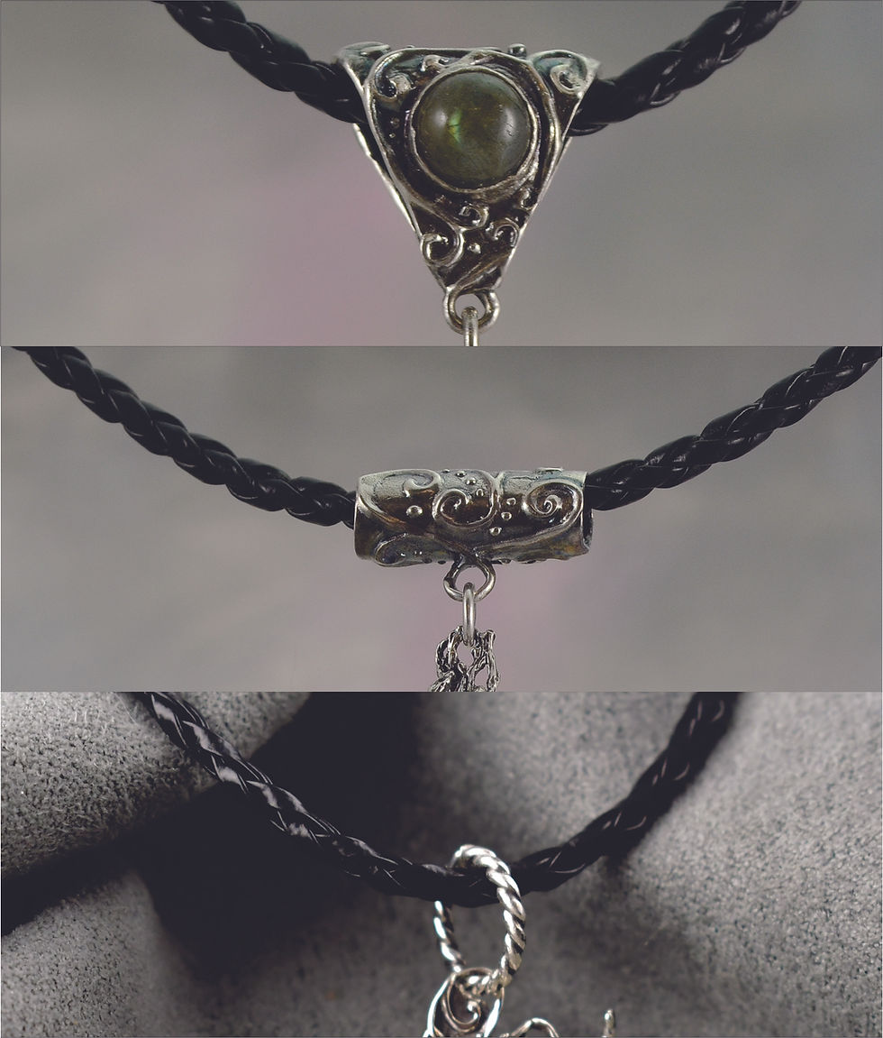 Thumbnail: Brave Frolicking Faerie Pendant in Sterling Silver