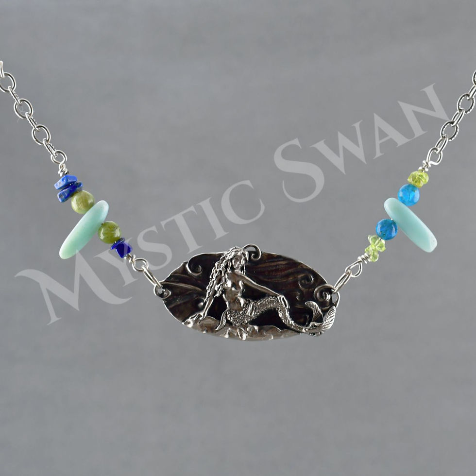 Thumbnail: Mermaid Pendant/Necklace Available 4 Different Ways in Sterling Silver