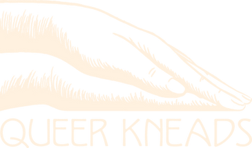 Queer Kneads_Deep Effleurage hands logo by Ryann Swift