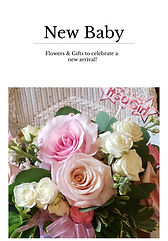 Flowers to celebrate the arrival of a new baby