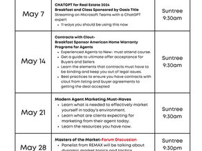 Upcoming Thrive Trainings