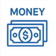 20250715_1649_Blue Money Icon_simple_com