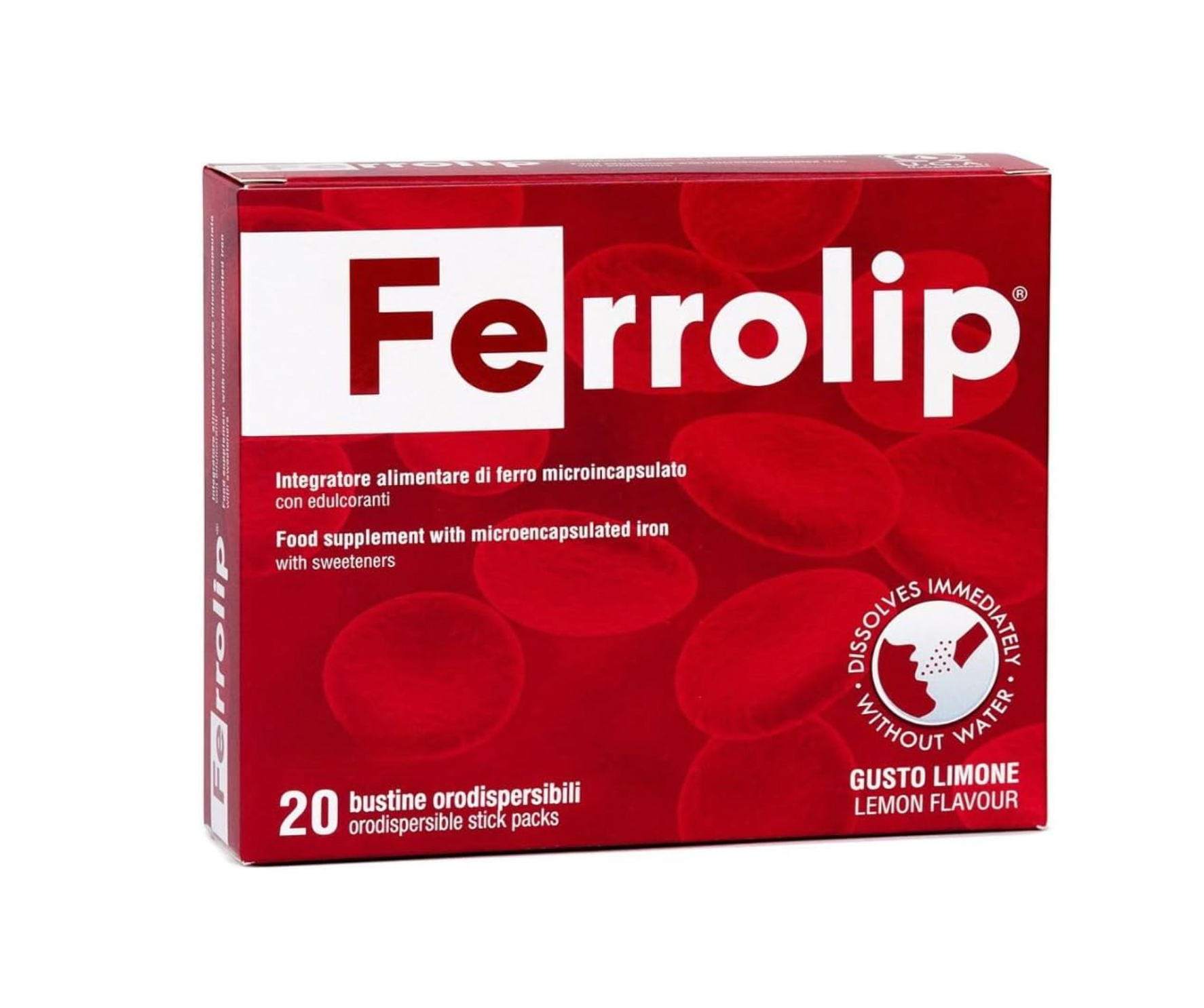 義大利 Ferrolip 微膠囊化 鐵 補充- 20 包裝*兩盒一起