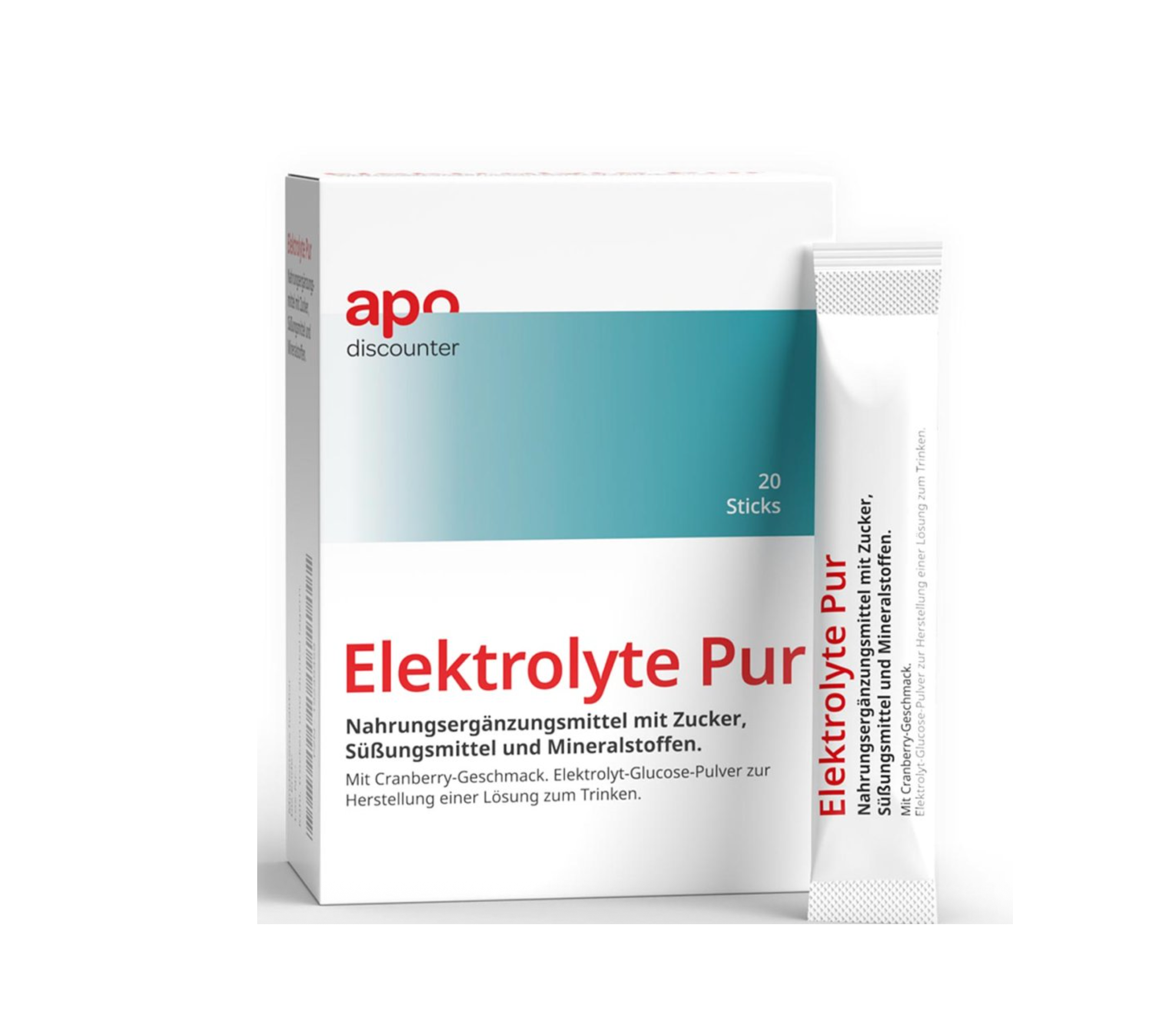 德國apodiscounter 電解質補充 粉末20包裝/兩盒一組
