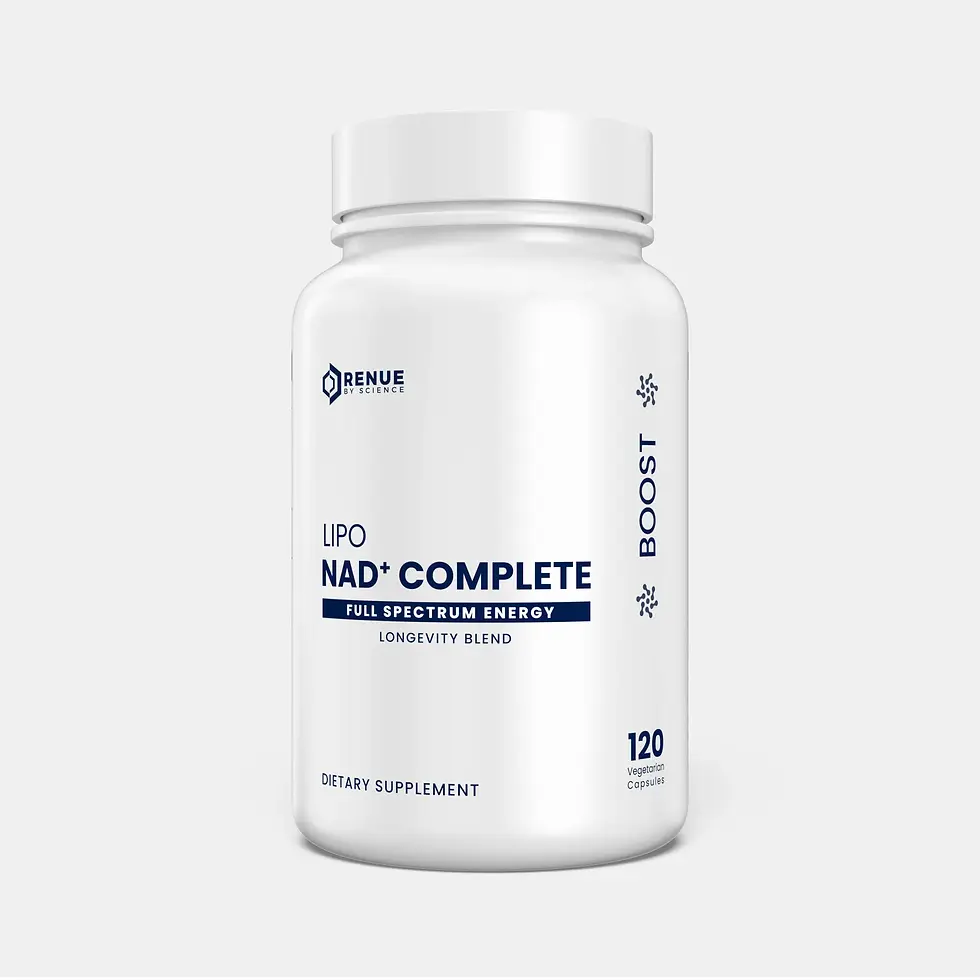 縮圖：美國RENUE- FDA 廠商- 2026全新配方LIPO NAD+ Complete – NAD+與NMN 與 NR 與葫蘆巴鹼-脂質體專利膠囊/鼻噴劑
