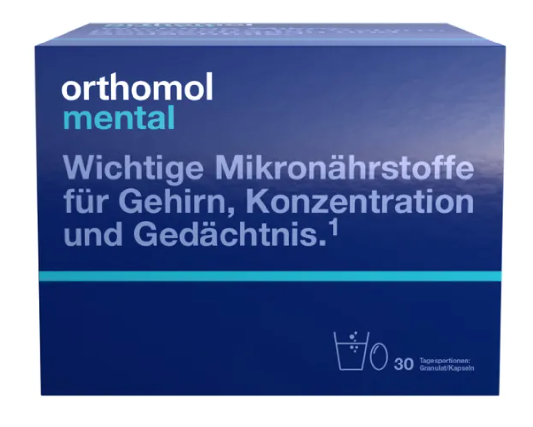 德國奧適寶 Orthomol Mental 腦部循環與記憶力營養配方-30天份