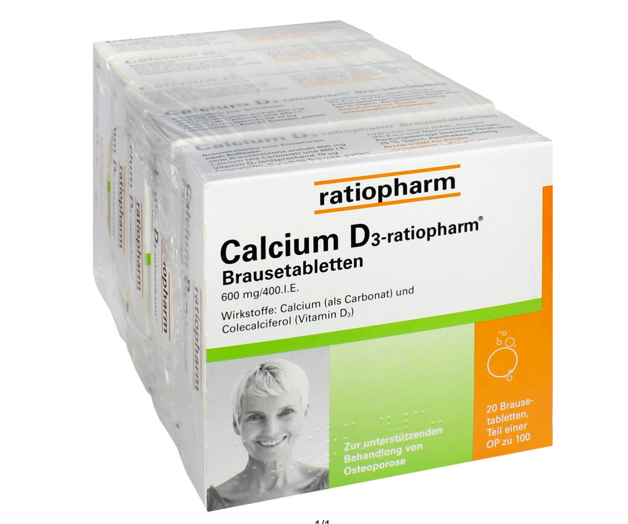 Ratiopharm Calcium+D3 Effervescent Tablets 200pcs Combination