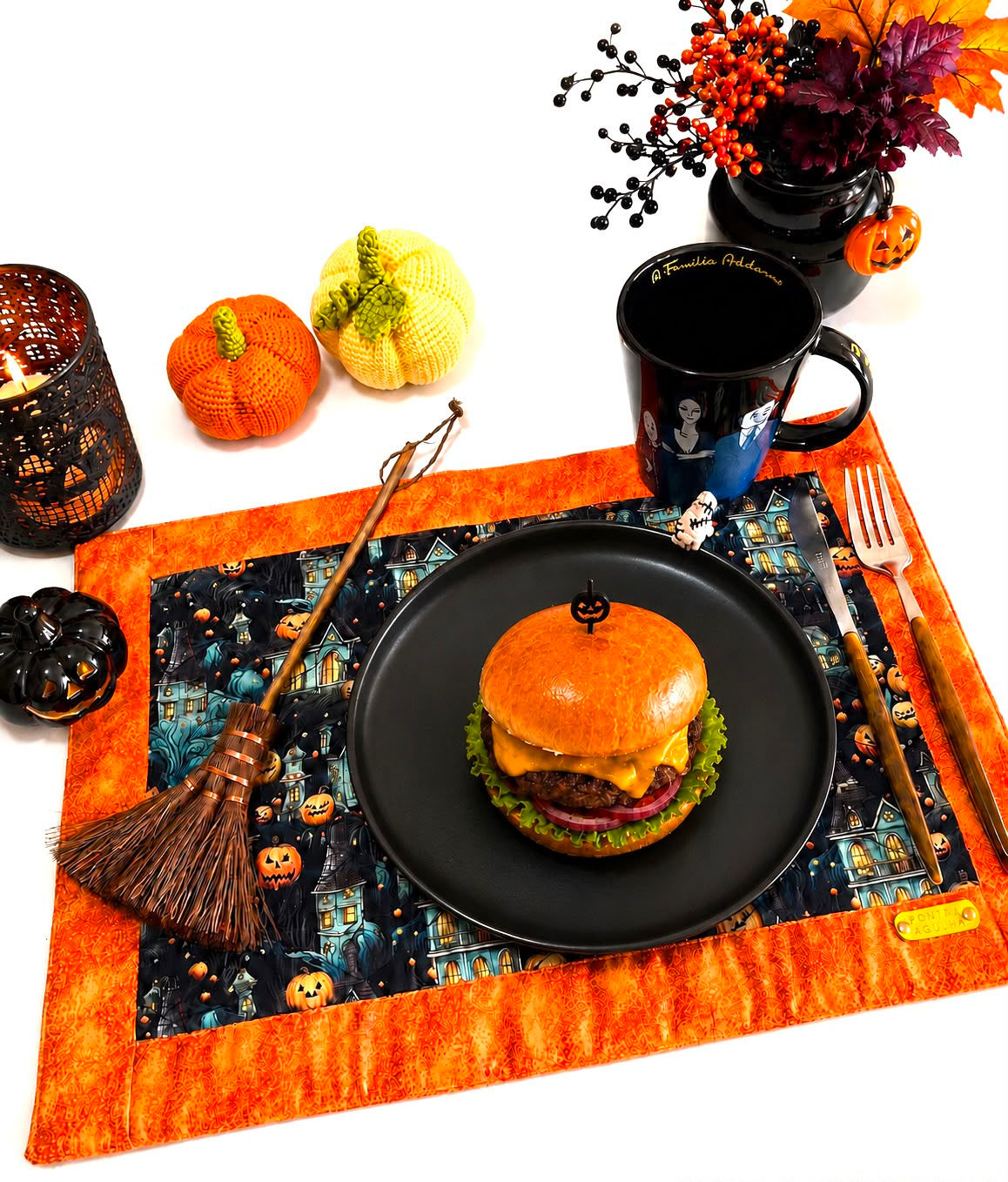 Lugar Americano Artesanal Halloween