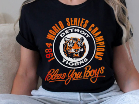 Detroit Tigers 1984 World Series Champions Bless You Boys Shirt