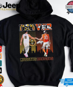 Denver Basketball Nikola Jokić And Denver Broncos Bo Nix Shirt