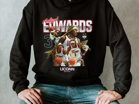 UConn NCAA Women’s Basketball Aaliyah Edwards Official 2023 2024 Post Season T Shirt