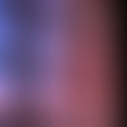 Plastic window blinds opened to a screened window. Tree silhouettes can be seen. This is overlaid with soft twilight lighting.