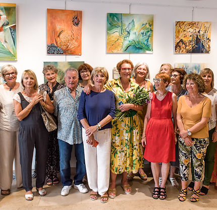 Exposition élèves cours de peinture et de dessin Bandol