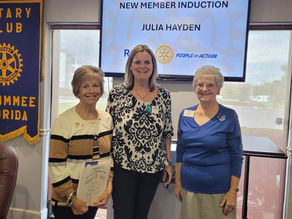 New Members, Julia & Don!
