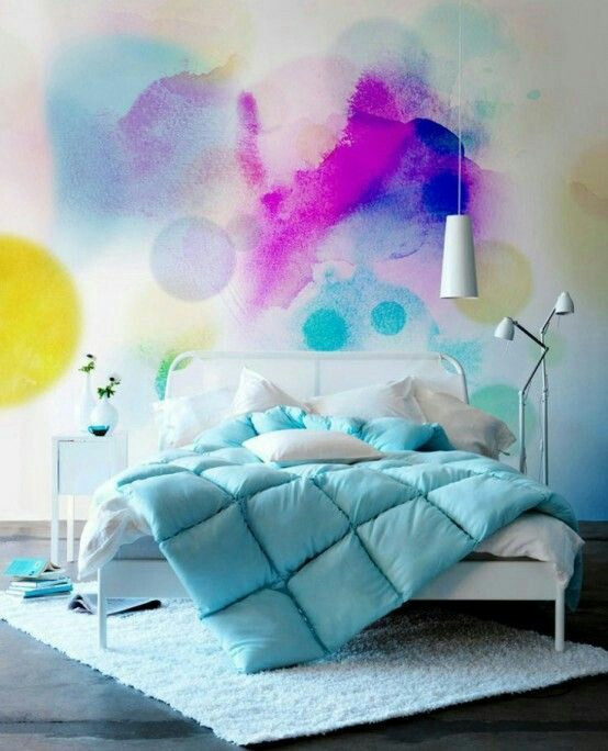 Zoom sur la tendance peinture du moment : le mur aquarelle