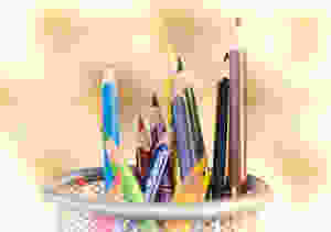<img src="crayola.jpg" alt="colorful color pencils inside of a pencil holder">