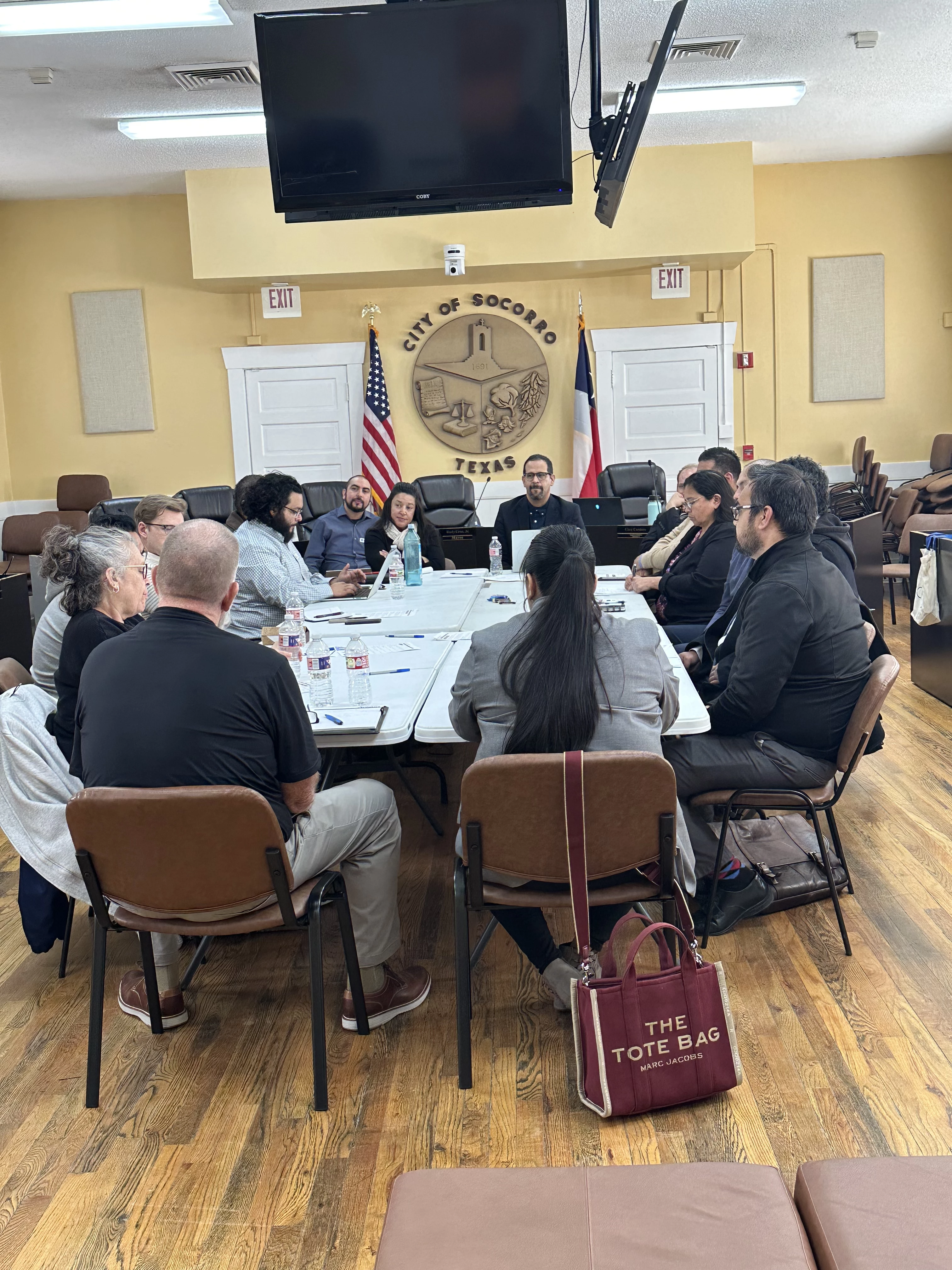 Residents sharing feedback and ideas with city officials during the Jan. 29 Community Open House.