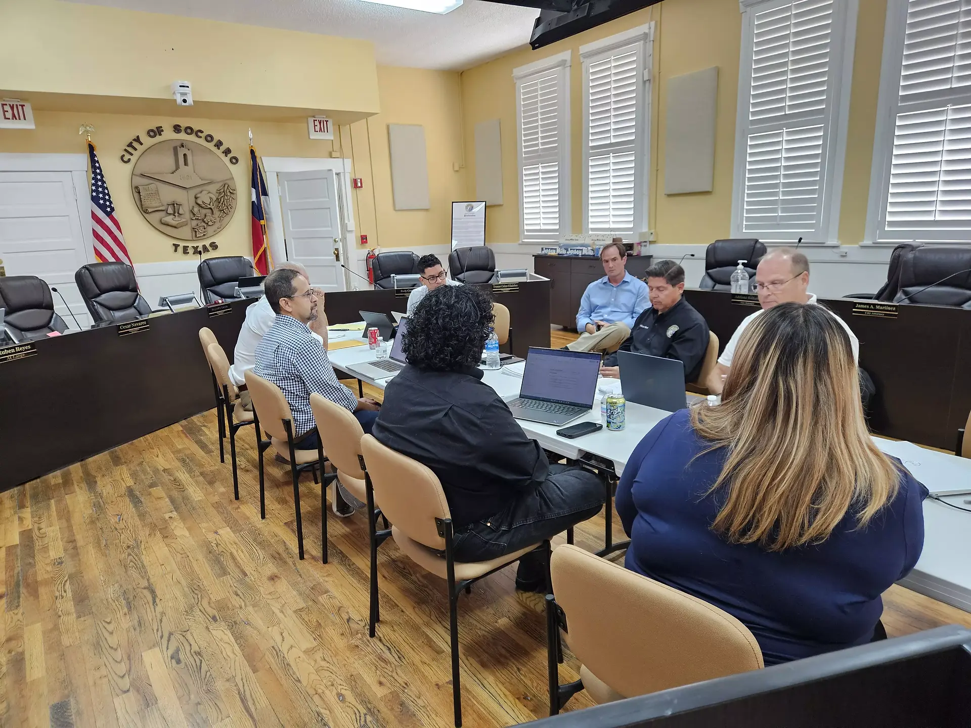 Group photo of Able City team with Planning, Code Enforcement, Building, and Police Departments