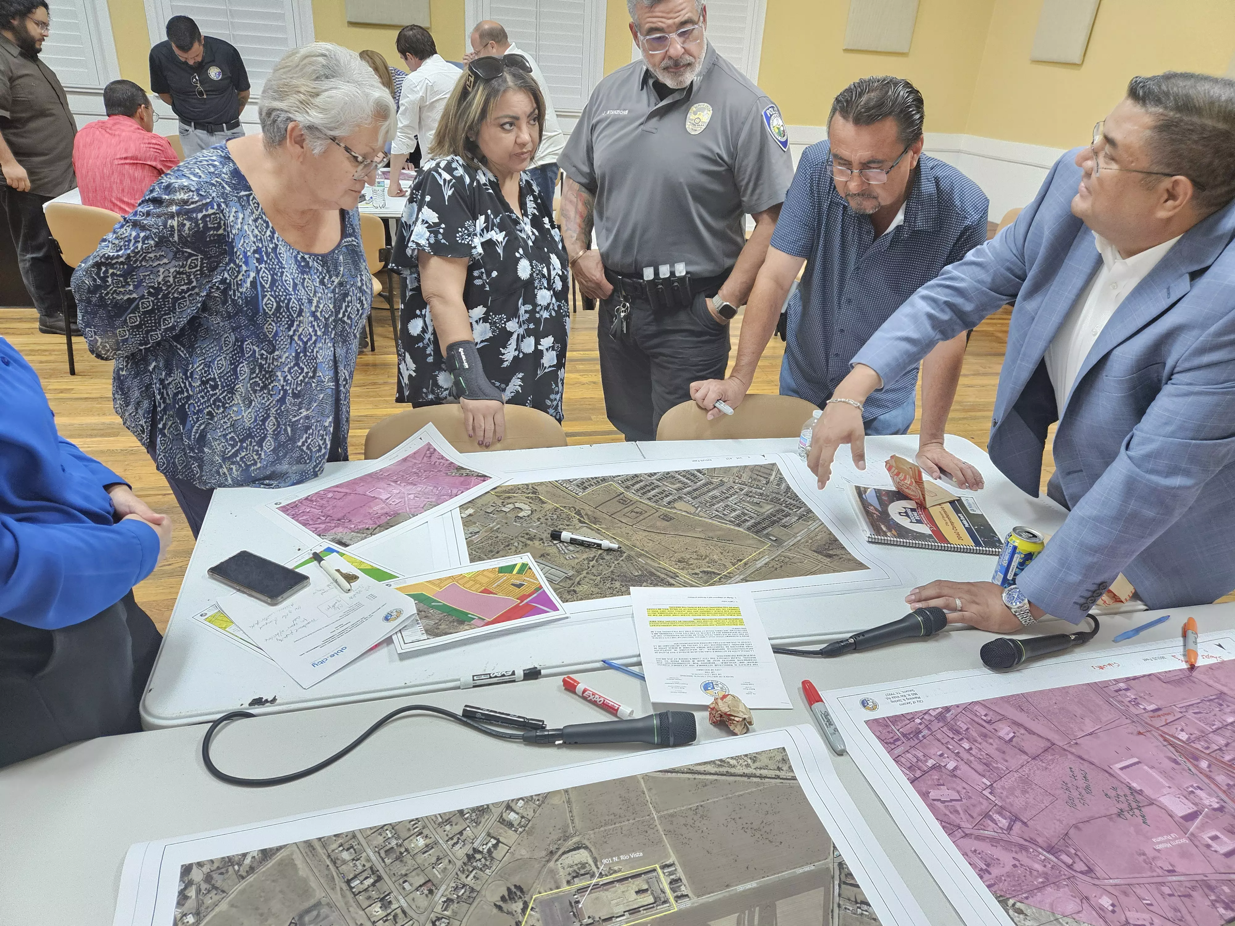 Able City staff and City staff discussing project goals during UDC kickoff meeting