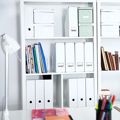White office organization