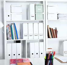 White office organization