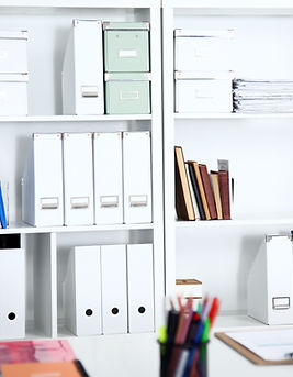 White office organization