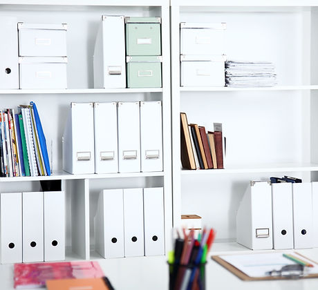 White file folders