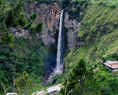 Sipiso-piso Waterfall in North Sumatra – one of Indonesia’s tallest and most stunning waterfalls near Lake Toba