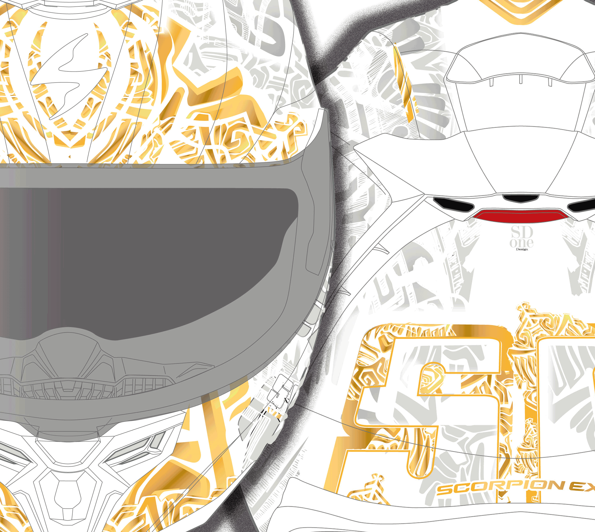 SC-EXO1500---APUS-WHITE--VIEWS----DESSIN--REAR-FRONT