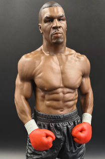 Mike Tyson Peça de arte com 27 cm de altura ultrarrealista