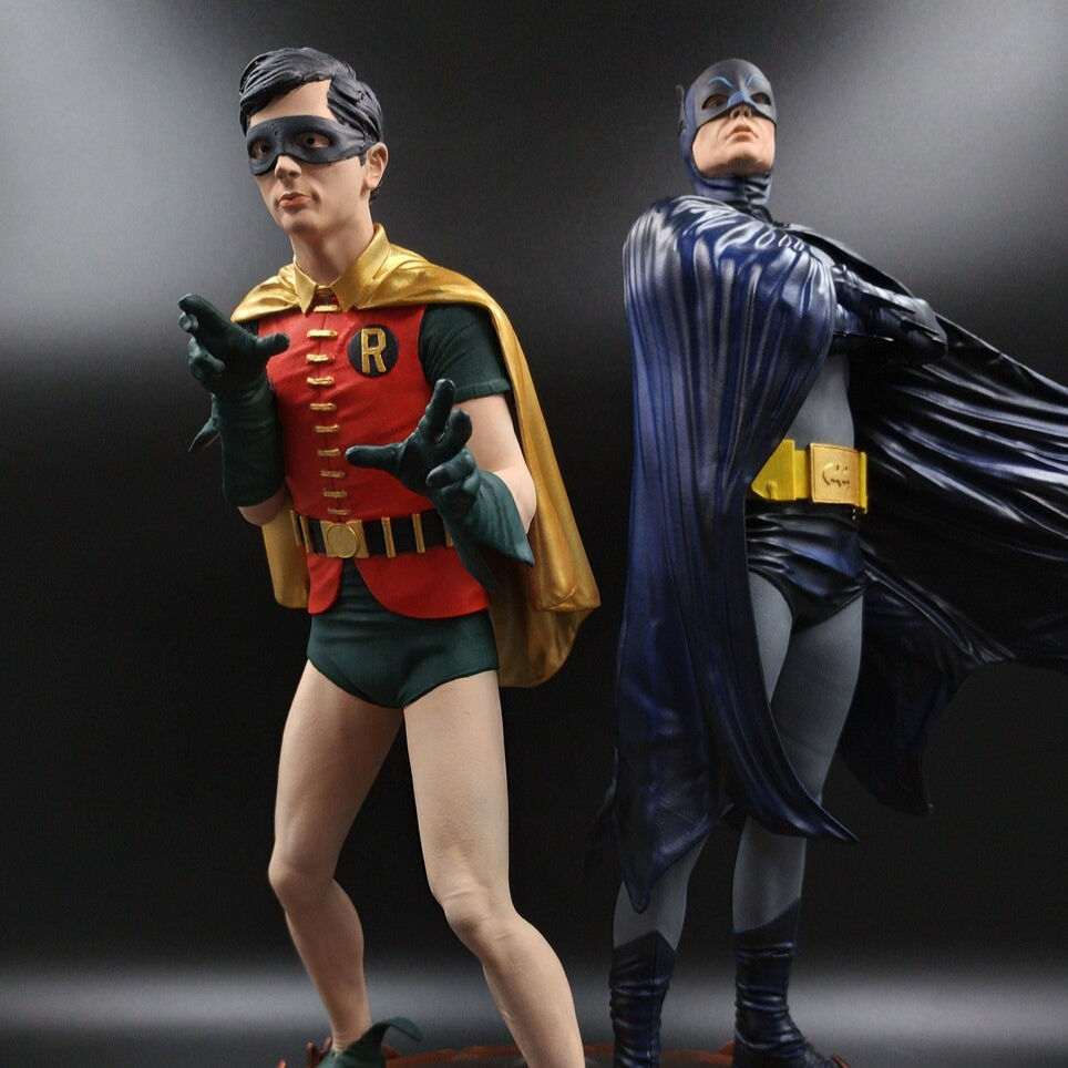Thumbnail: Batman And Robin Doll With Adam West And Burt 1966