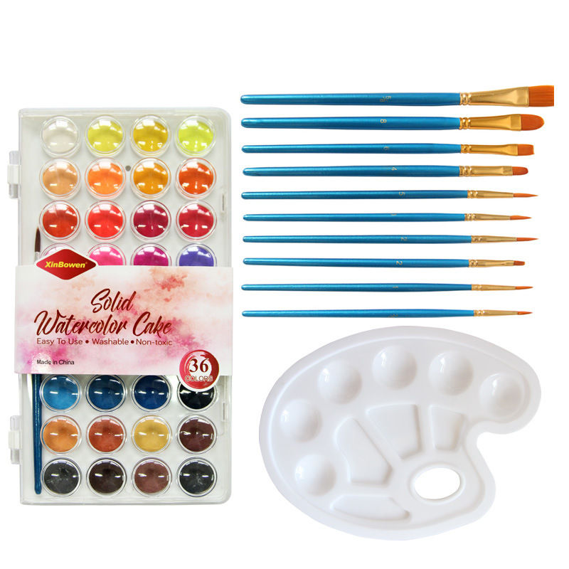 Watercolor Paint  Premium Painting Colors Cakes Set
