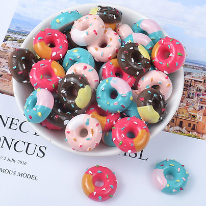 Colorful Donut Resin Charm
